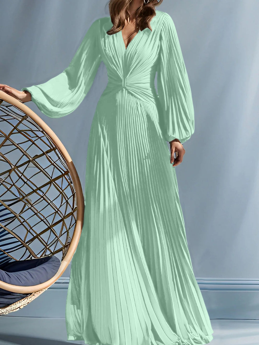 Robes de Mère de la Mariée A-Line/Princess à Col en V avec Fronces