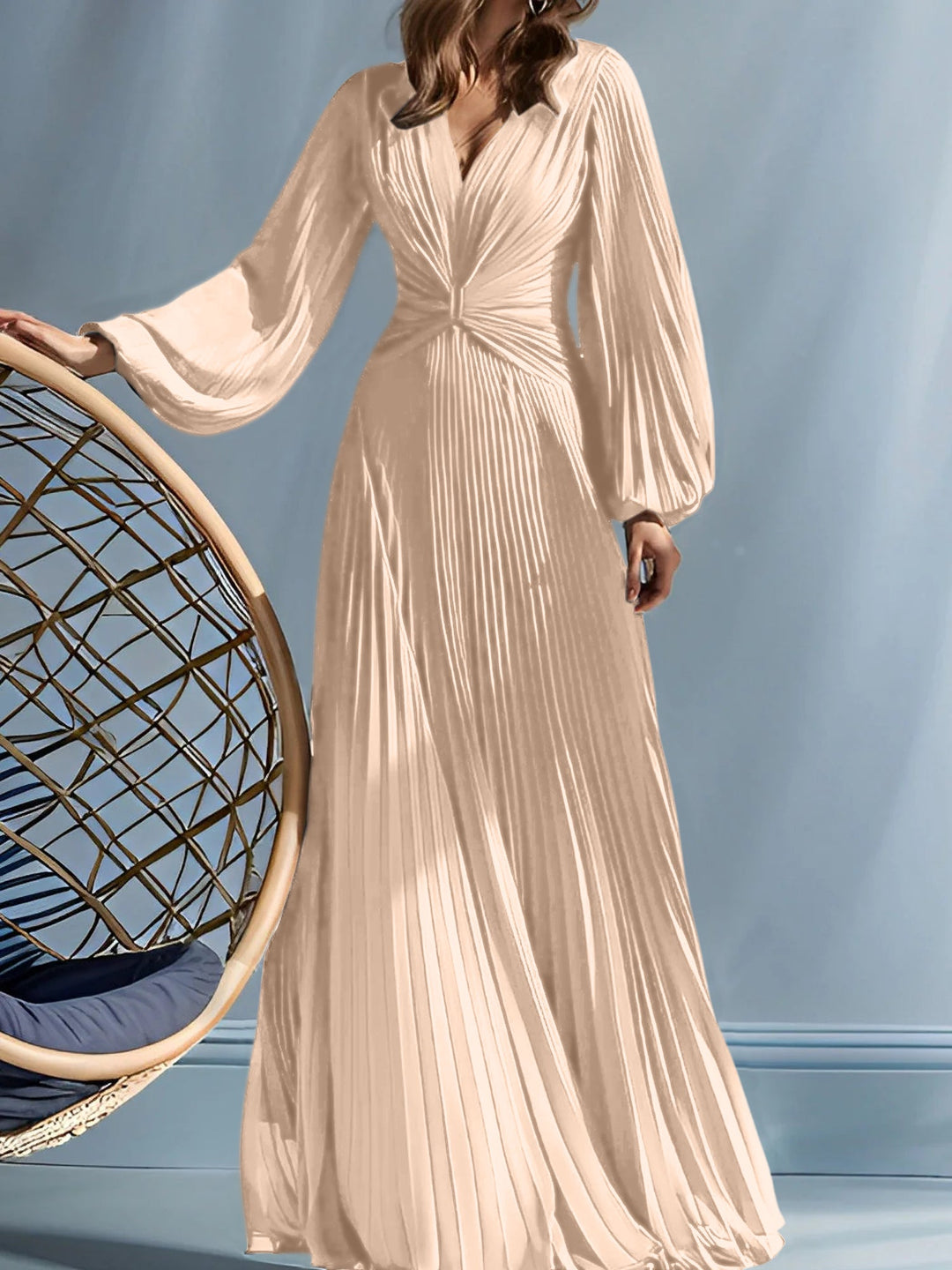 Robes de Mère de la Mariée A-Line/Princess à Col en V avec Fronces