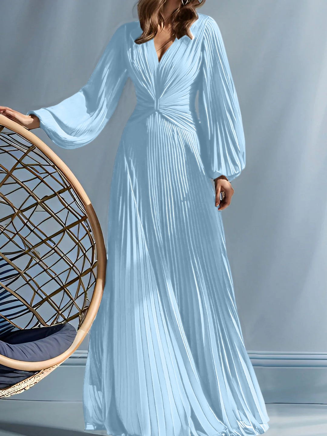 Robes de Mère de la Mariée A-Line/Princess à Col en V avec Fronces