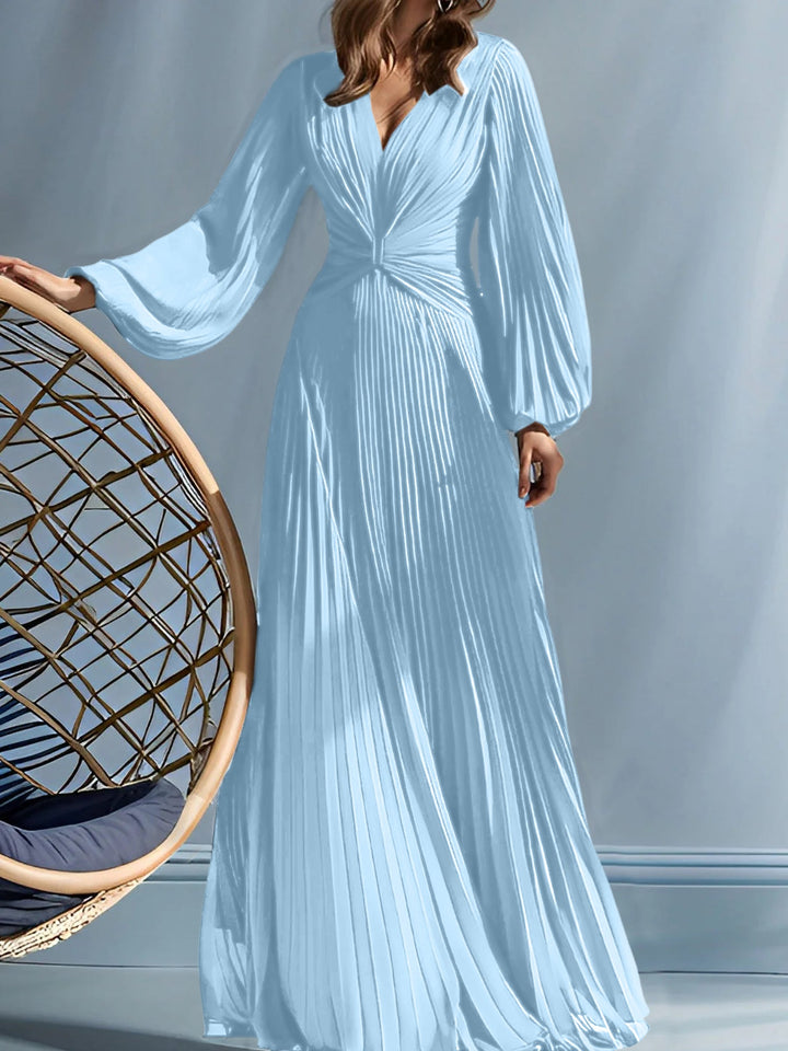 Robes de Mère de la Mariée A-Line/Princess à Col en V avec Fronces