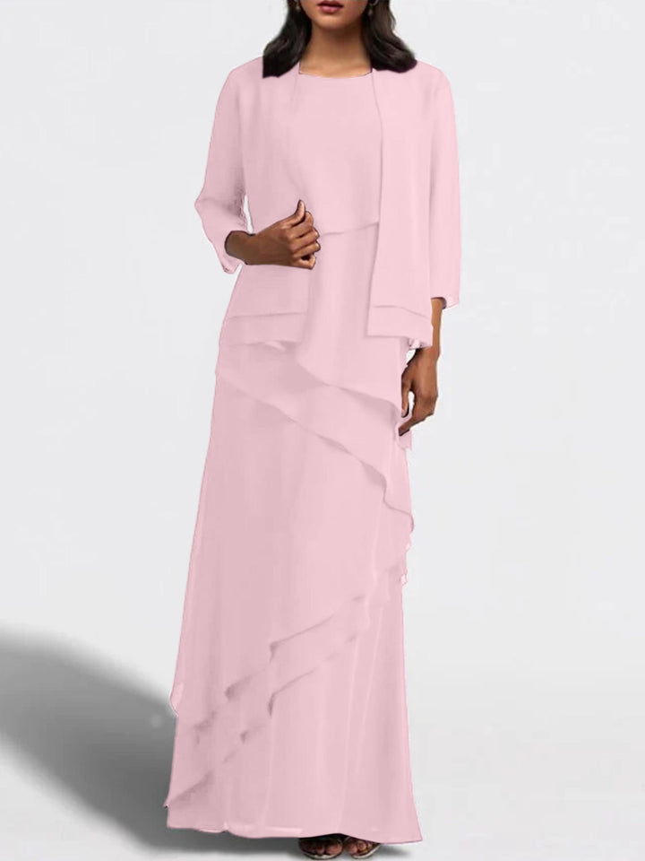 Robes de Mère de la Mariée Fourreau/Colonne Longueur Au Sol avec Veste