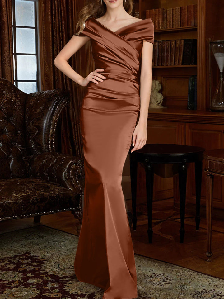 Robes de Mère de la Mariée à Épaules Dénudées, Forme Fourreau/Colonne