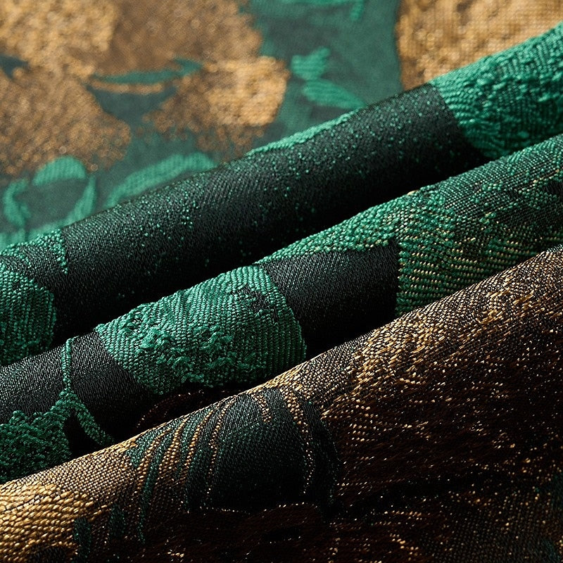 Costumes de Mariage 2 Pièces pour Hommes, Coupe Ajustée, Simple Boutonnage, Imprimé Floral, Blazer