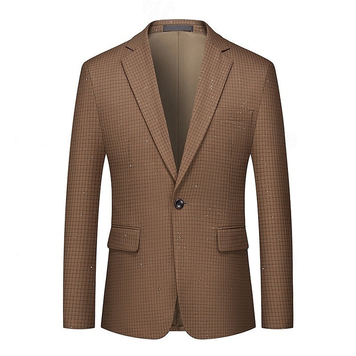 Veste homme noir, rose, café, à carreaux, coupe régulière standard, droit, 1 bouton