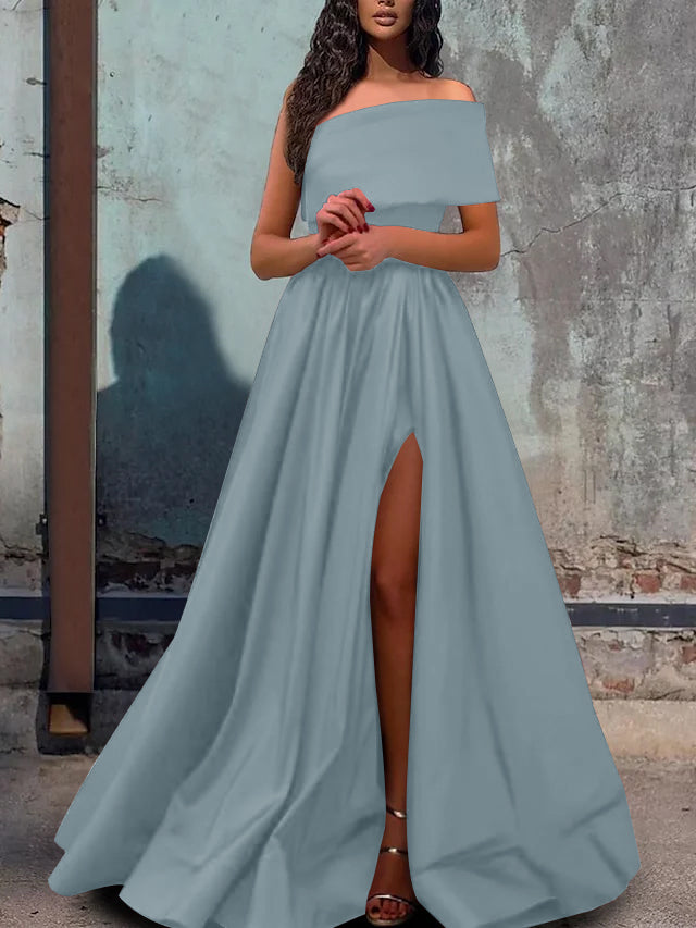Robe de Bal Trapèze/Princesse Asymétrique Longue Au Sol