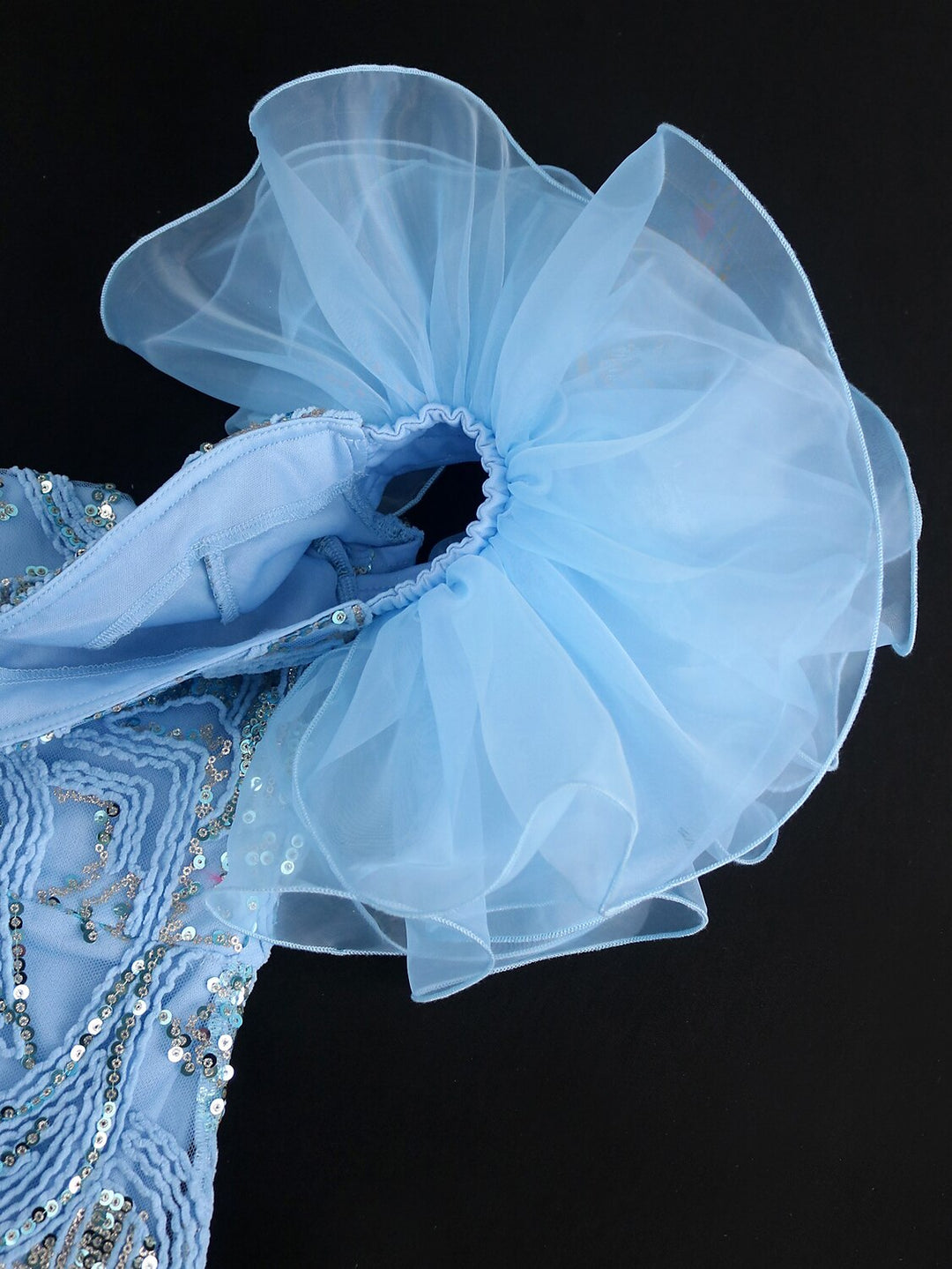 Robe de Cocktail Fourreau/Colonne à Épaules Dénudées Sans Manches, Longueur Thé, avec Paillettes