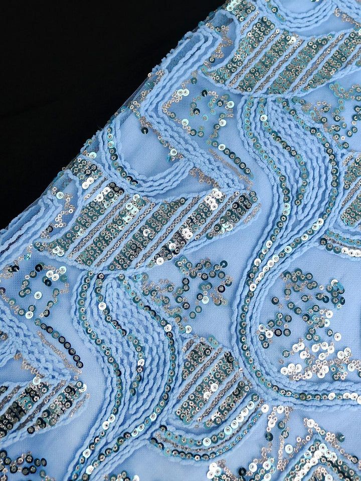 Robe de Cocktail Fourreau/Colonne à Épaules Dénudées Sans Manches, Longueur Thé, avec Paillettes