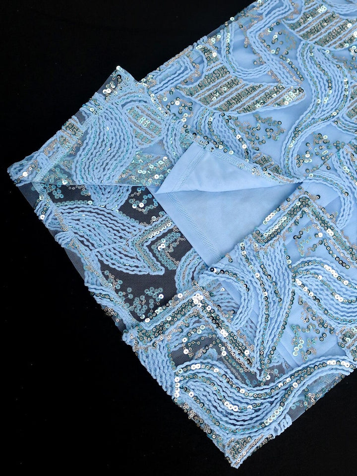 Robe de Cocktail Fourreau/Colonne à Épaules Dénudées Sans Manches, Longueur Thé, avec Paillettes