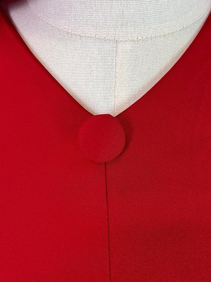 Robe de Soirée Fourreau/Colonne à Col Bénitier, Manches Longues, Longueur Au Sol, avec Boutons et Fente Sur le Côté