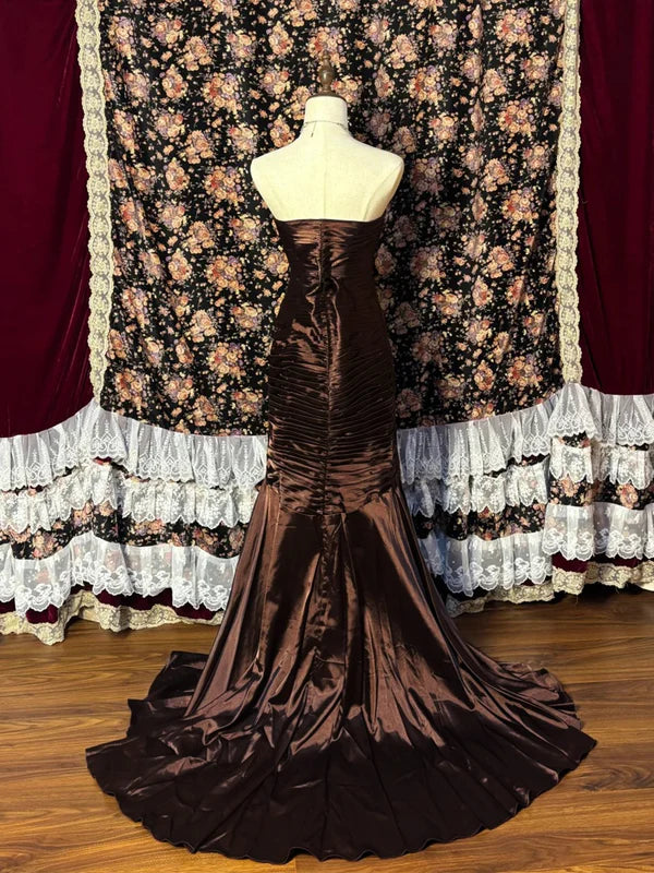 Robe de Bal de Promo Ligne A/Princesse Bustier en Taffetas Longueur Asymétrique à Volants Sans Manches Paillettes