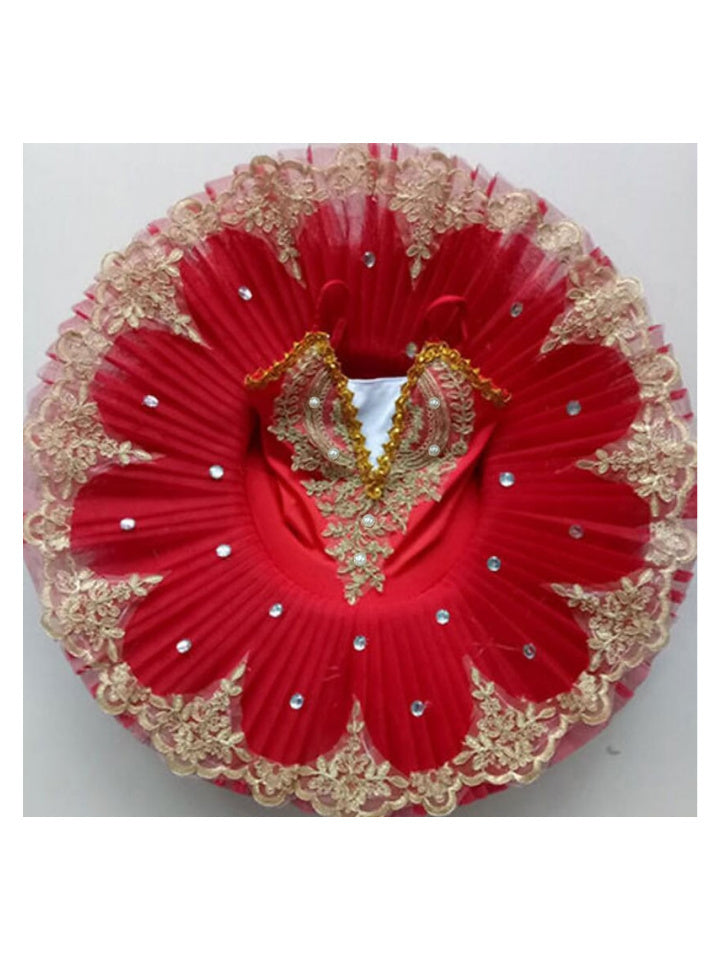 Vêtements de Danse pour Enfants en Dentelle, Tulle, Spandex, Épissure, Performance et Impression pour Filles