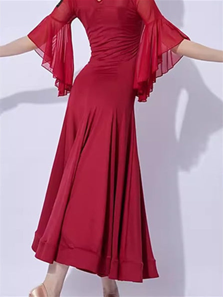 Robe de Danse de Salon Costumes de Danse de Performance pour Femmes