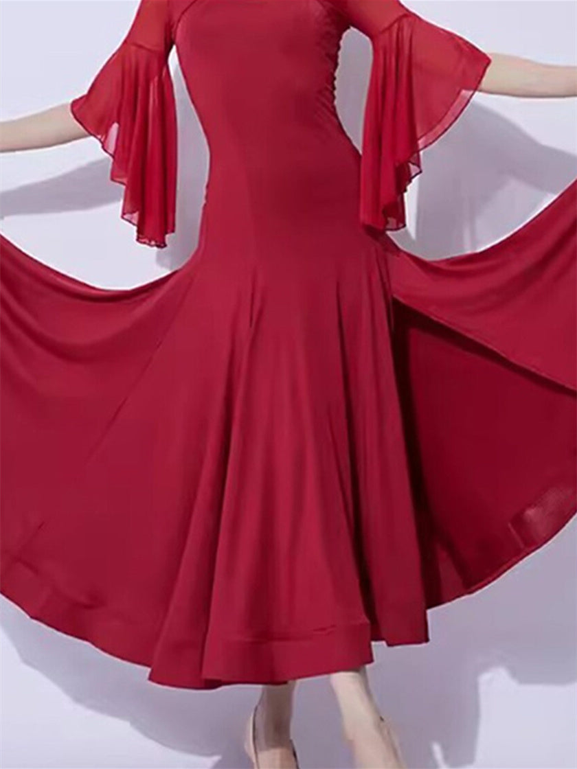 Robe de Danse de Salon Costumes de Danse de Performance pour Femmes