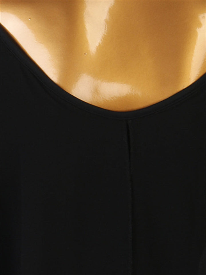 Justaucorps/Combinaison de Danse de Salon pour Femmes, Combinaison D'Entraînement à Manches Longues et Col Haut en Chinlon et Élasthanne