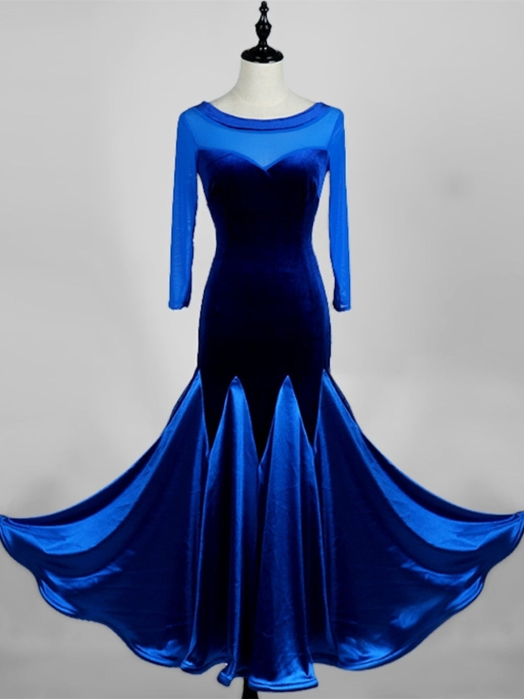 Tenue de Danse pour Femmes Robe de Danse de Salon à Manches 3/4 pour Femmes