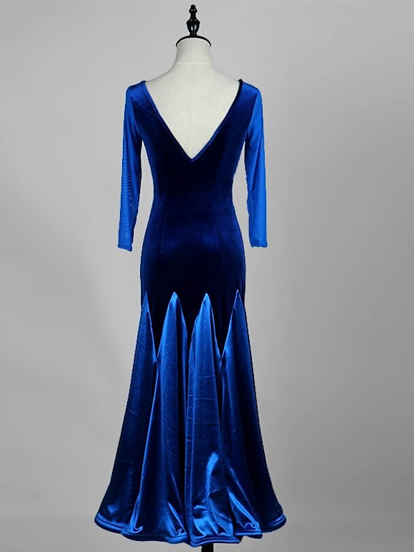 Tenue de Danse pour Femmes Robe de Danse de Salon à Manches 3/4 pour Femmes