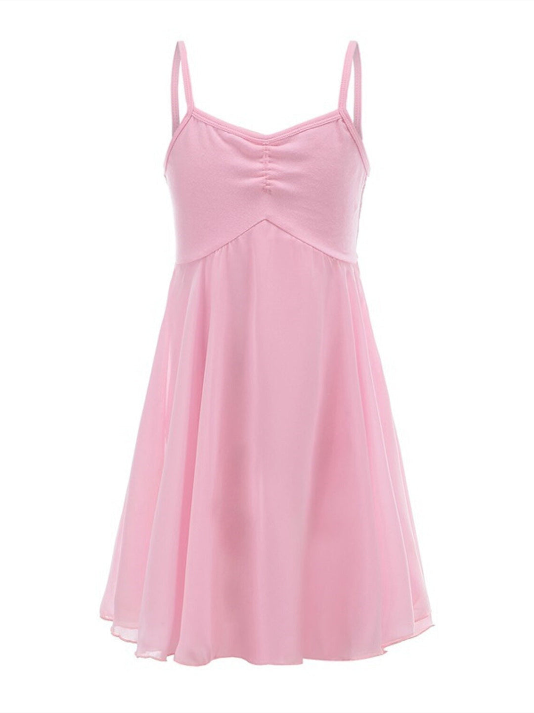 Robe de Danse pour Enfants, Fendue, Sans Manches, en Mélange de Coton, pour Spectacle de Filles