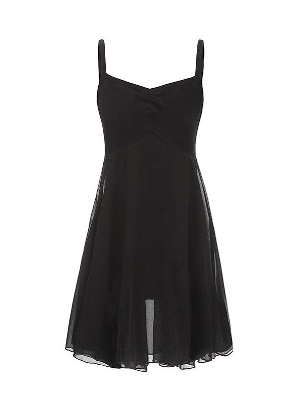 Robe de Danse pour Enfants, Fendue, Sans Manches, en Mélange de Coton, pour Spectacle de Filles