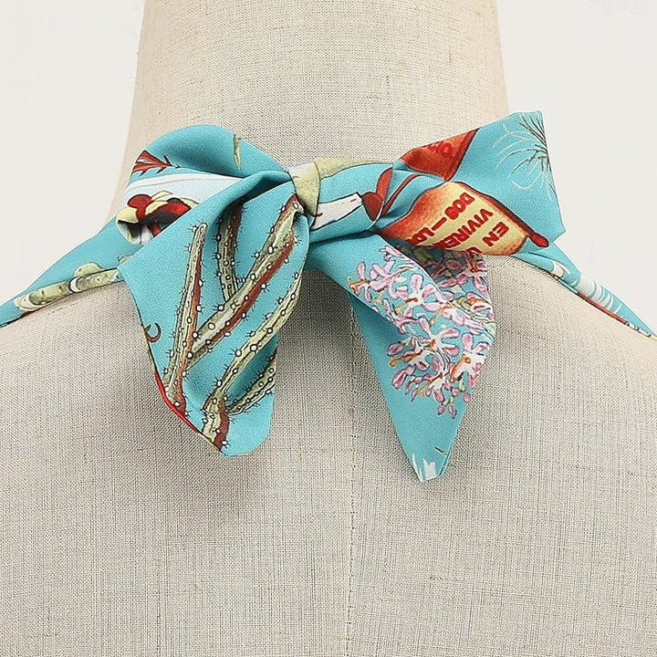 Robe de Costume D'Halloween à Col Licou Sans Manches, Coupe A-Line/Princess, Longueur Genou