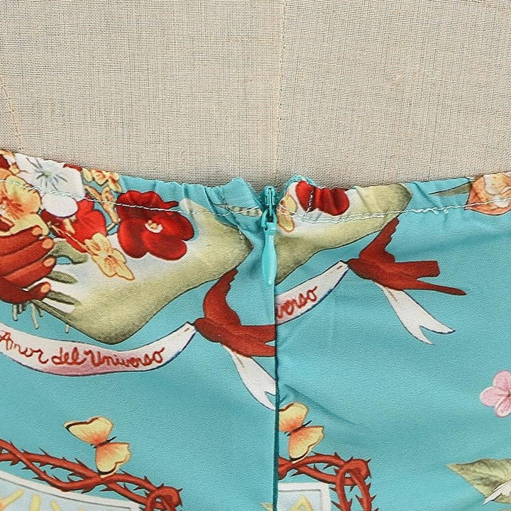 Robe de Costume D'Halloween à Col Licou Sans Manches, Coupe A-Line/Princess, Longueur Genou