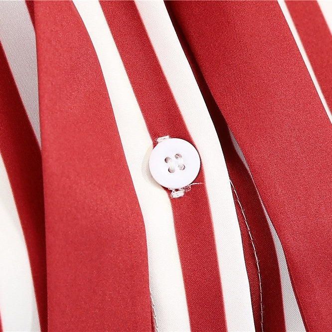 Robe de Costume D'Halloween à Manches Courtes et Col en V, Coupe A-Line/Princesse, Longueur Genou, avec Nœud Papillon