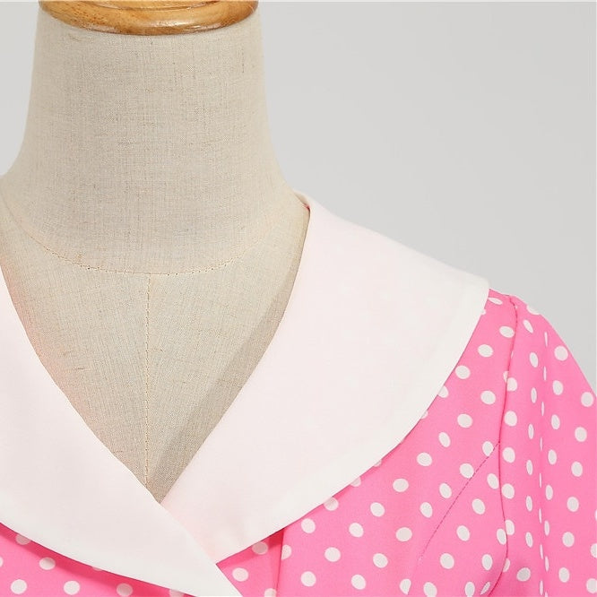 Robe de Costume D'Halloween à Volants, Coupe A-Line/Princess, Col Bijou, Manches Courtes, Longueur Genou