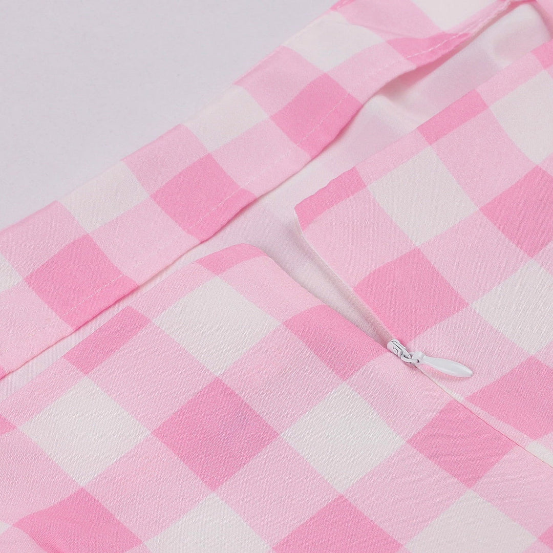 Robe de Costume D'Halloween à Bretelles Spaghetti Sans Manches, Coupe A-Line/Princess, Longueur Genou, avec Nœud Papillon