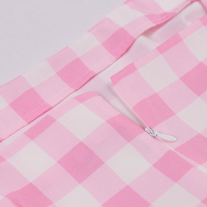 Robe de Costume D'Halloween à Bretelles Spaghetti Sans Manches, Coupe A-Line/Princess, Longueur Genou, avec Nœud Papillon