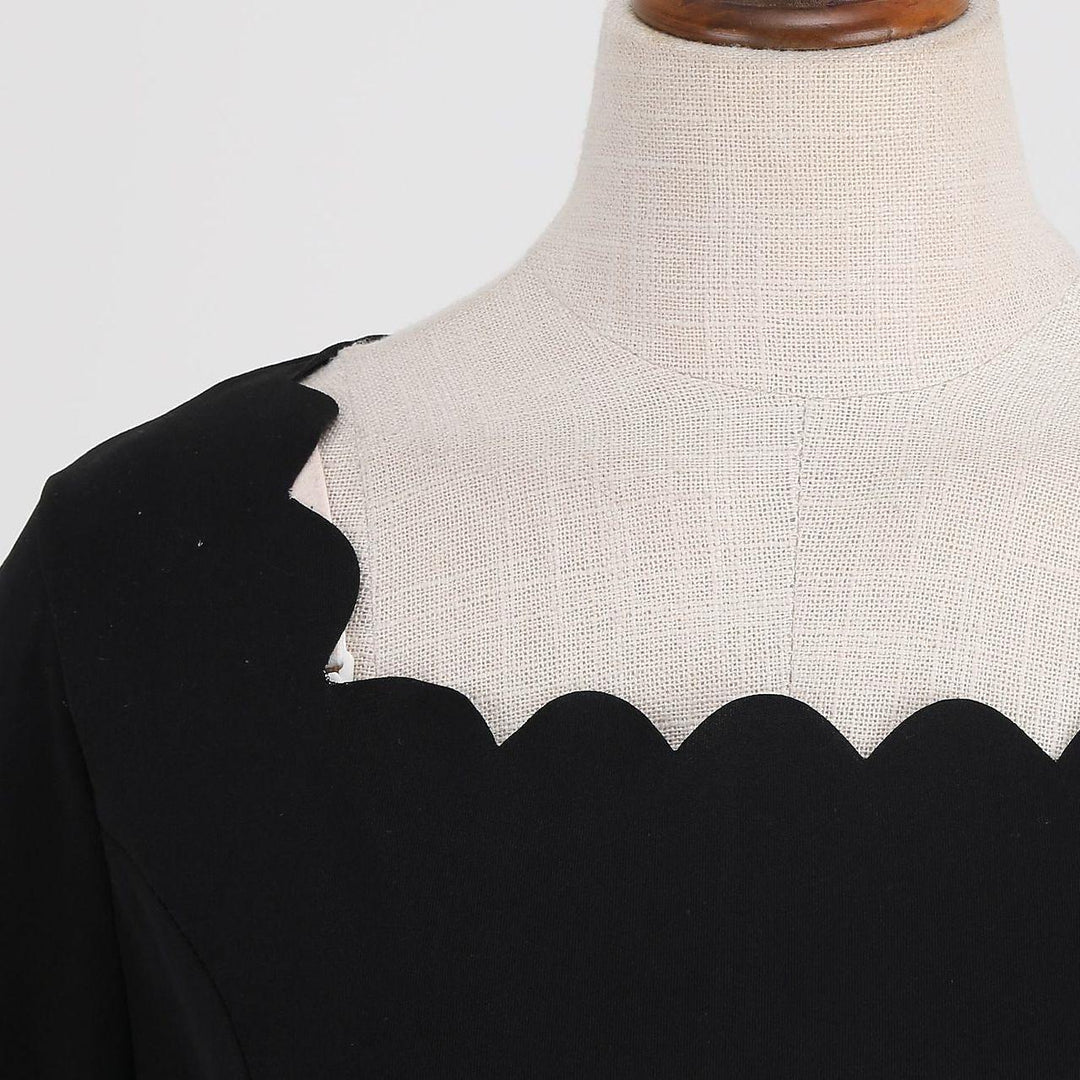 Robe de Costume de Spectacle D'Halloween à Manches 3/4 de Forme Trapèze/Princesse