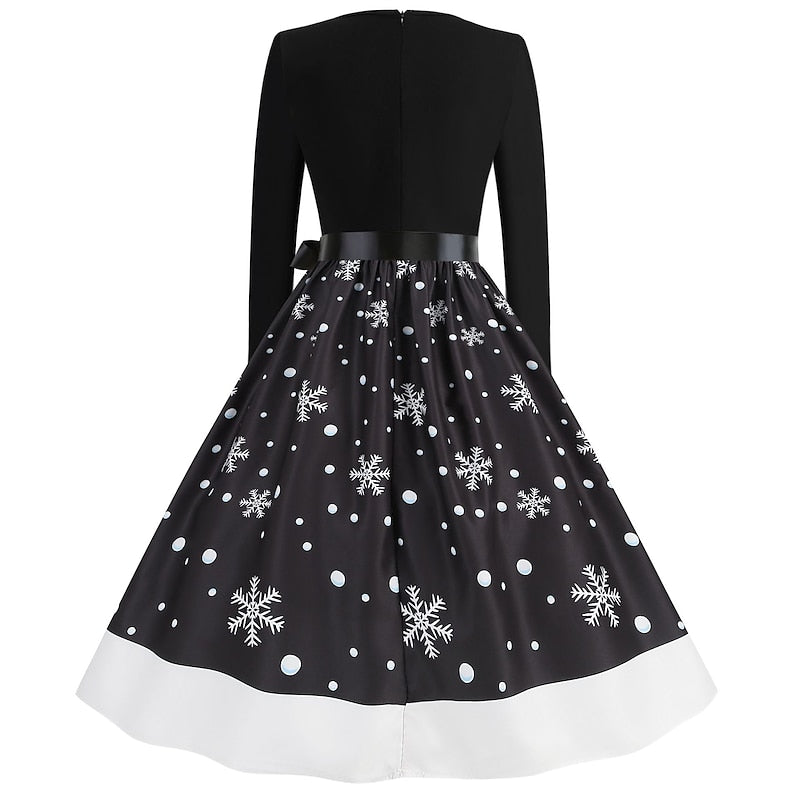 Robe de Costume de Spectacle D'Halloween à Manches 3/4 de Forme Trapèze/Princesse