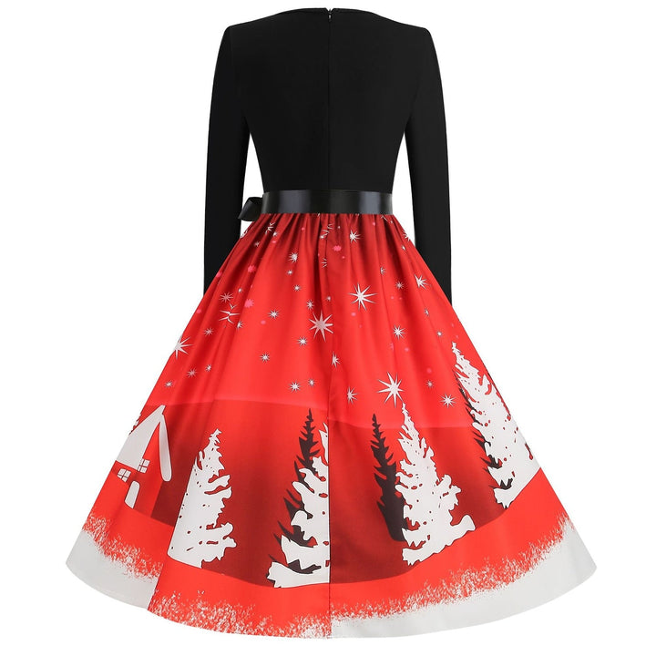 Robe de Costume de Spectacle D'Halloween à Manches 3/4 de Forme Trapèze/Princesse