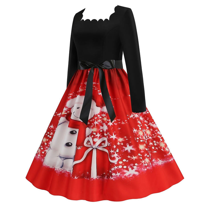 Robe de Costume de Spectacle D'Halloween à Manches 3/4 de Forme Trapèze/Princesse