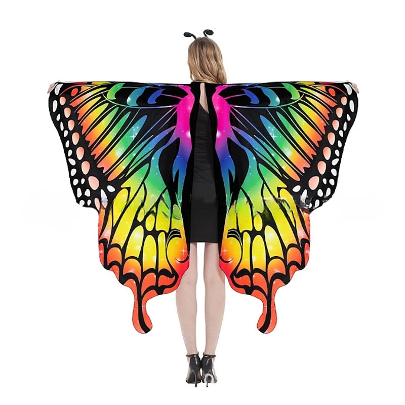 Papillon Drôle Costume Ailes Masque Bandeau Costumes de Performance D'Halloween