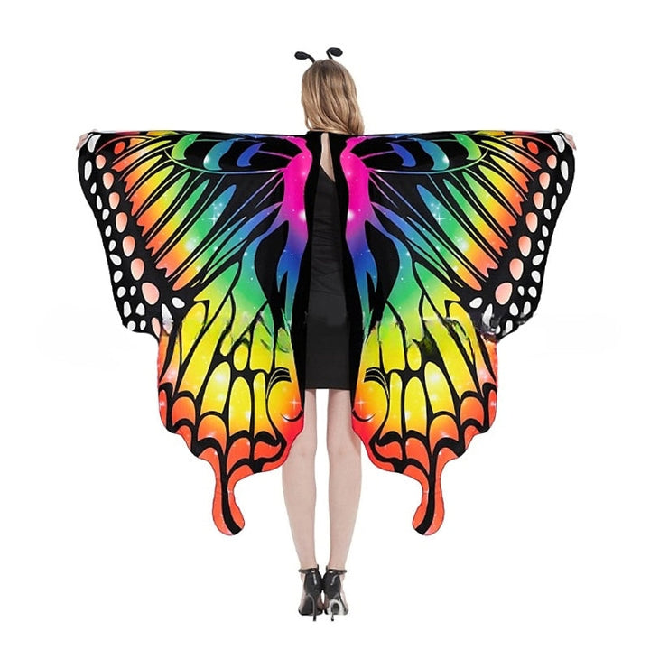 Papillon Drôle Costume Ailes Masque Bandeau Costumes de Performance D'Halloween