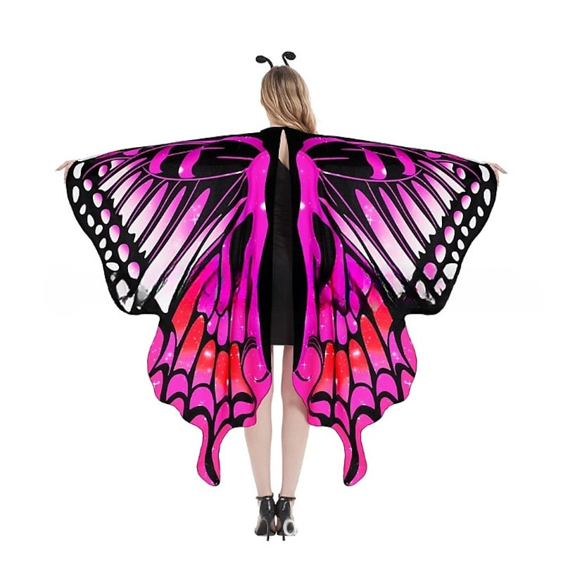 Papillon Drôle Costume Ailes Masque Bandeau Costumes de Performance D'Halloween