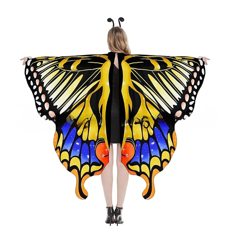 Papillon Drôle Costume Ailes Masque Bandeau Costumes de Performance D'Halloween