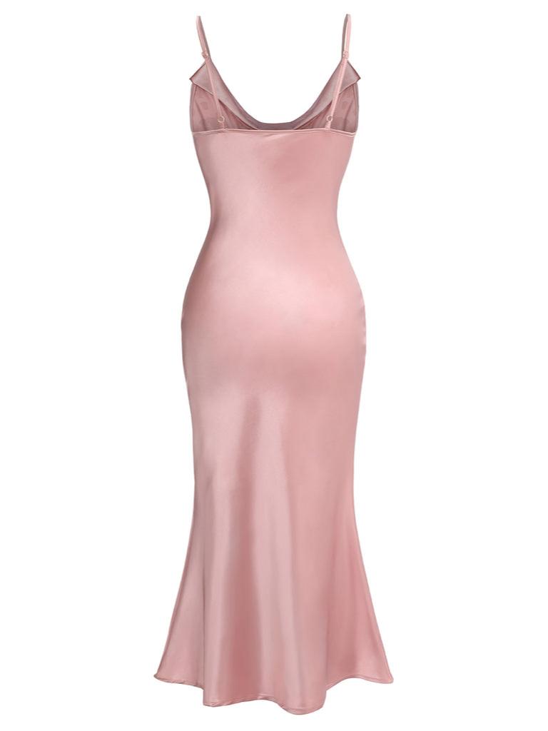 Robe de Costume D'Halloween à Bretelles Spaghetti Sans Manches, Coupe A-Line/Princess, Longueur Thé