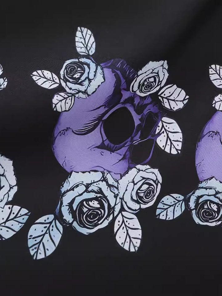 Robe de Costume D'Halloween à Col Carré Sans Manches, Coupe A-Line/Princess, Longueur Genou