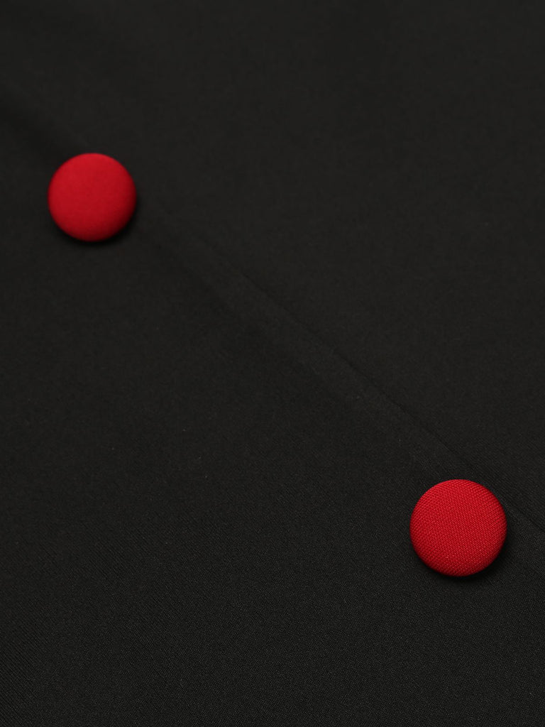 Robe Fourreau/Colonne à Col en V et Manches Courtes, Longueur Genou, pour Costumes de Spectacle D'Halloween