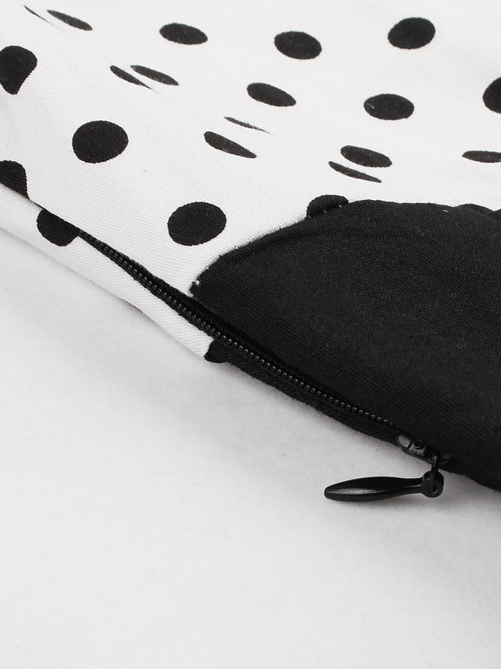 Robe de Costume D'Halloween à Manches Courtes et Col Carré, Coupe A-Line/Princess, Longueur Genou