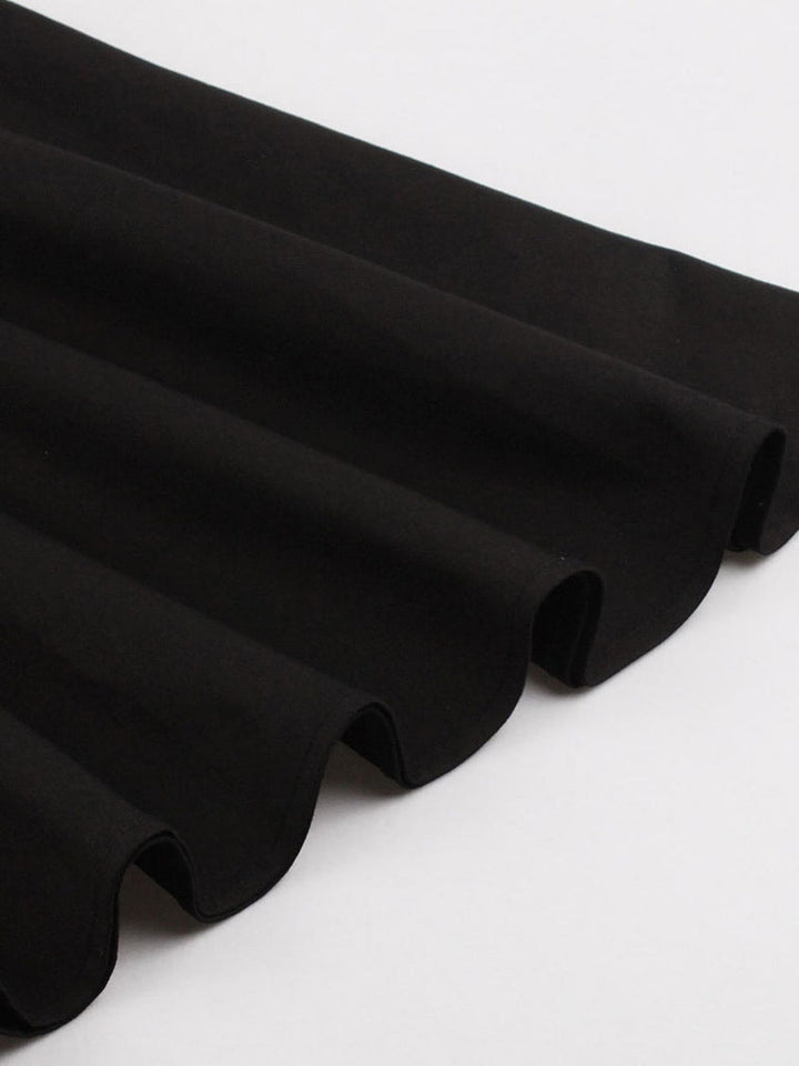 Robe de Costume D'Halloween à Manches Courtes et Col Carré, Coupe A-Line/Princess, Longueur Genou