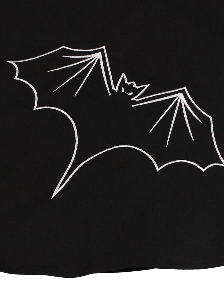 Robe de Costume D'Halloween à Manches Courtes et Col Carré, Coupe A-Line/Princess, Longueur Genou