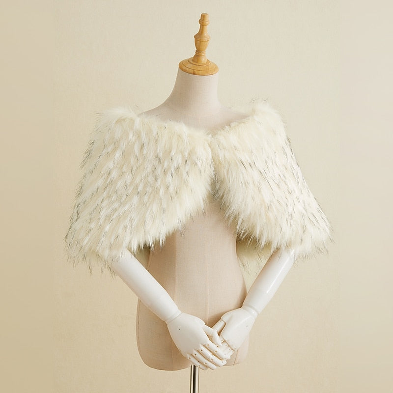 Châles/Enveloppes de Mariée Sans Manches pour Femmes avec Couleur Pure