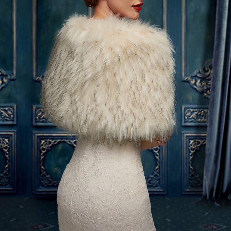 Châles/Enveloppes de Mariée Sans Manches pour Femmes avec Couleur Pure