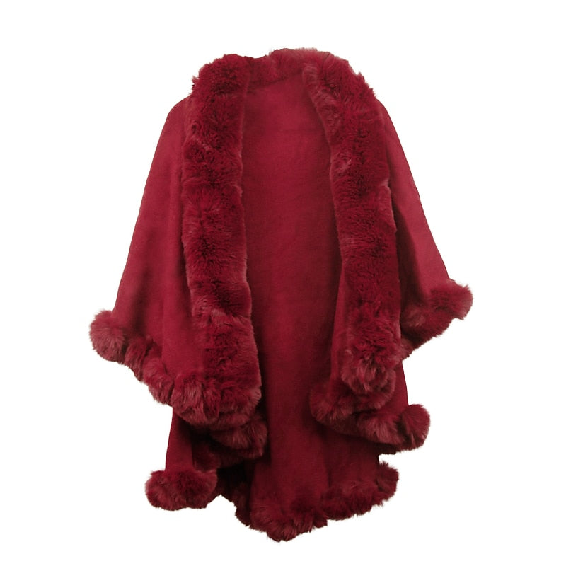 Châles/Enveloppes de Mariée à Manches Longues pour Femmes avec Couleur Unie et Joint Fendu