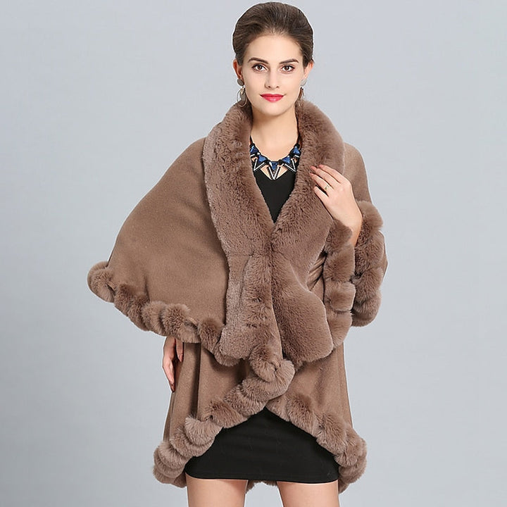 Châles/Enveloppes de Mariée à Manches Longues pour Femmes avec Couleur Unie et Joint Fendu