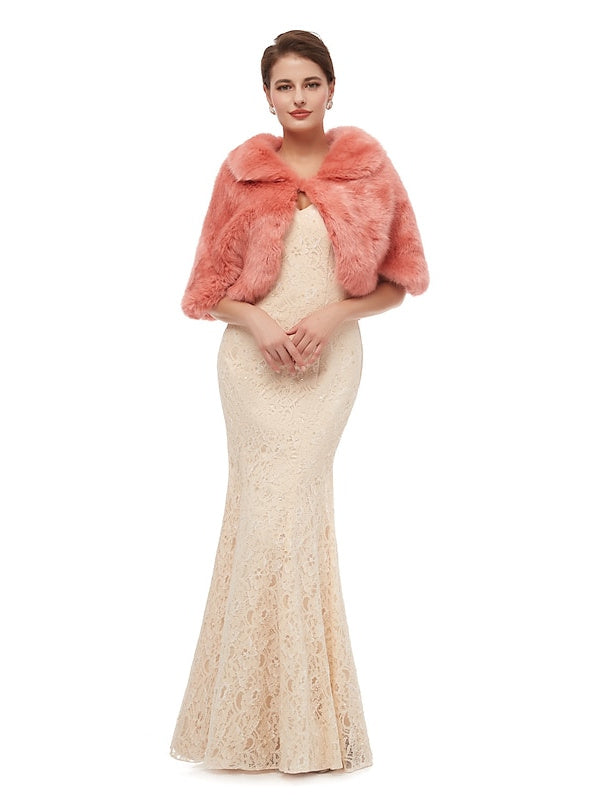 Châles/Enveloppes de Mariée Sans Manches pour Femmes avec Couleur Pure