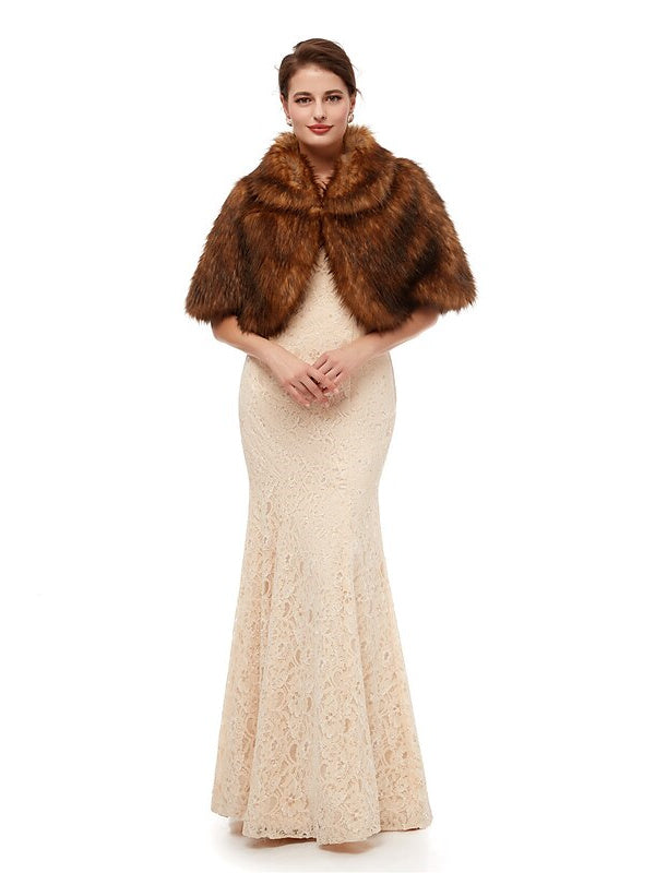 Châles/Enveloppes de Mariée Sans Manches pour Femmes avec Couleur Pure