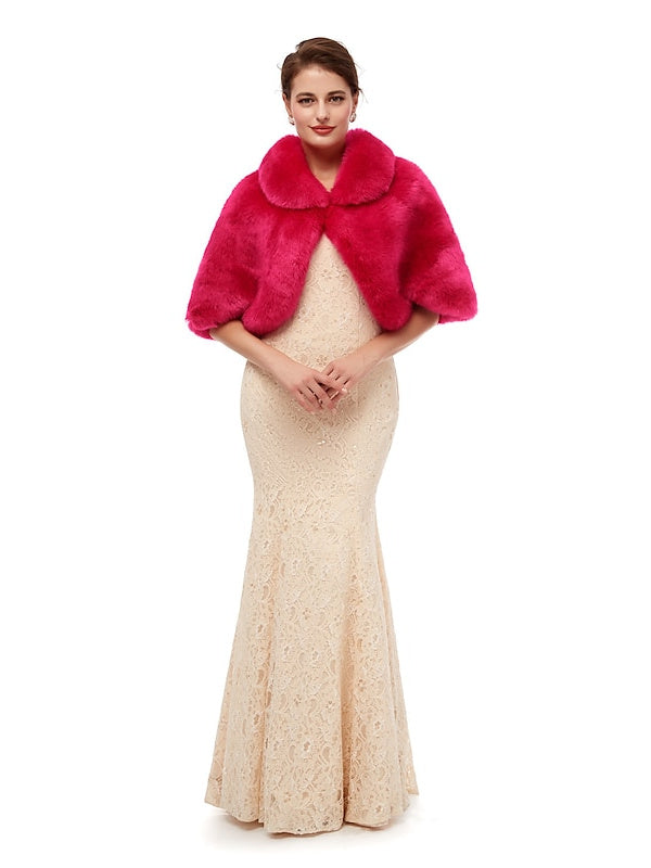 Châles/Enveloppes de Mariée Sans Manches pour Femmes avec Couleur Pure