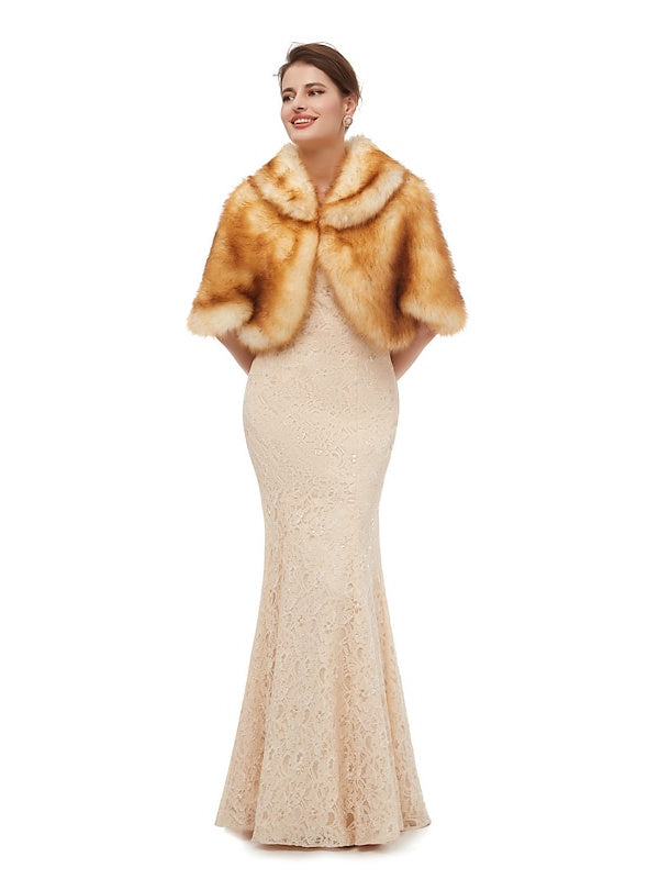 Châles/Enveloppes de Mariée Sans Manches pour Femmes avec Couleur Pure